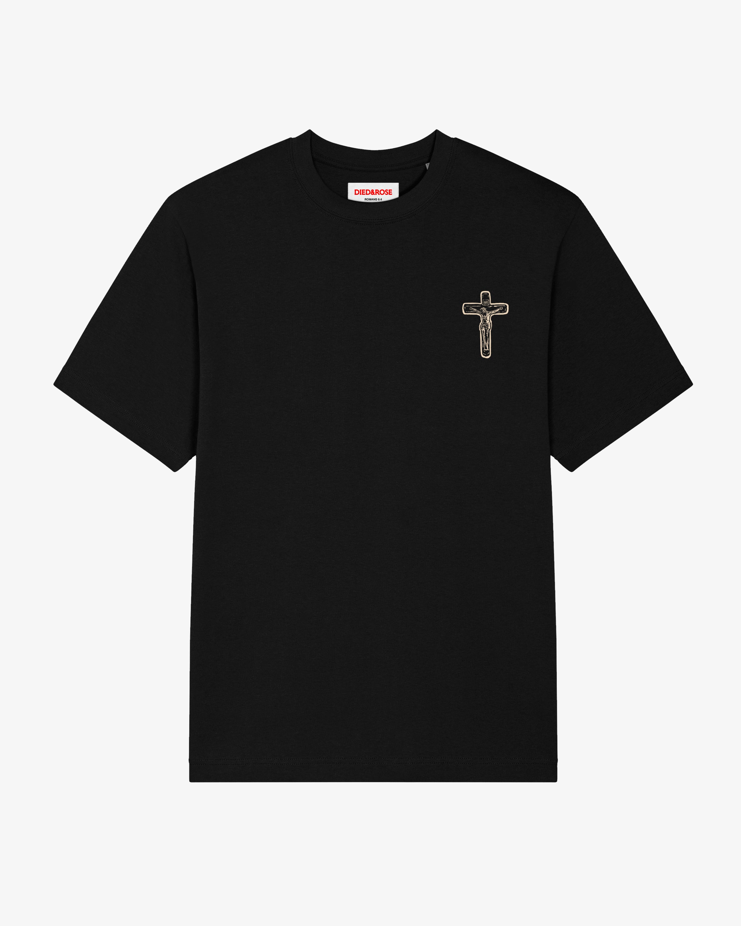 CRUCIFIX TEE-BLACK