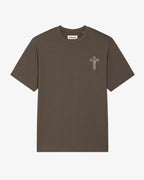CRUCIFIX TEE-MOCHA